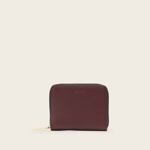 Allsaints Lena Hex Wallet Zip Around NWOT dark red $89